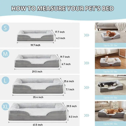 Orthopedic Memory Foam Sofa Dog Bed FURRYKU