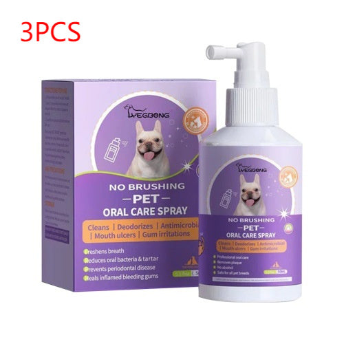Pet Dog Teeth Cleaning Spray – Remove Tartar & Teeth Stains 🐾