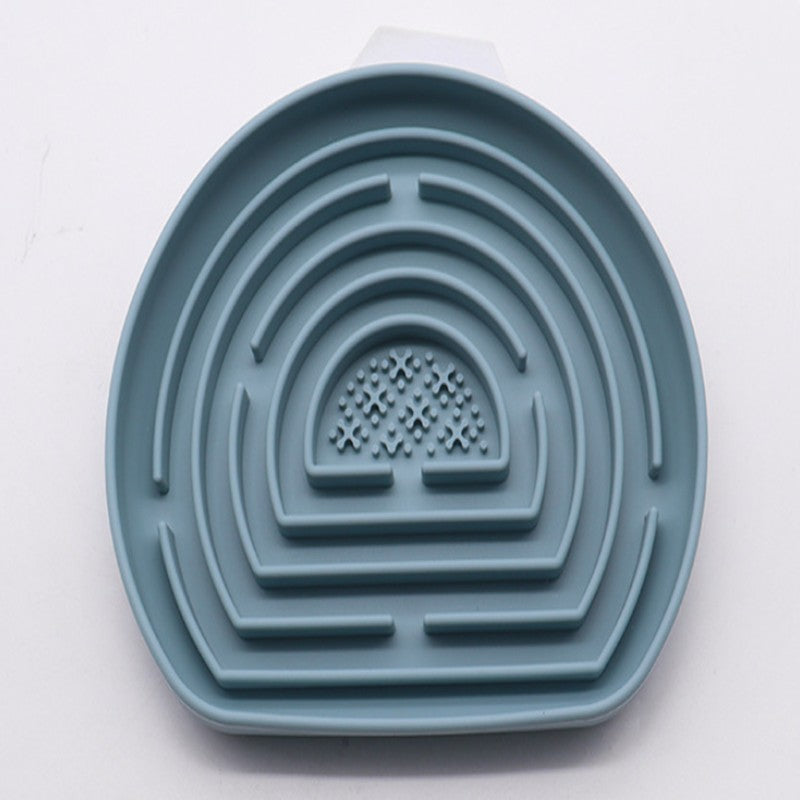 Slow Food Anti-Choke Silicone Pet Food Bowl with Suction Cup