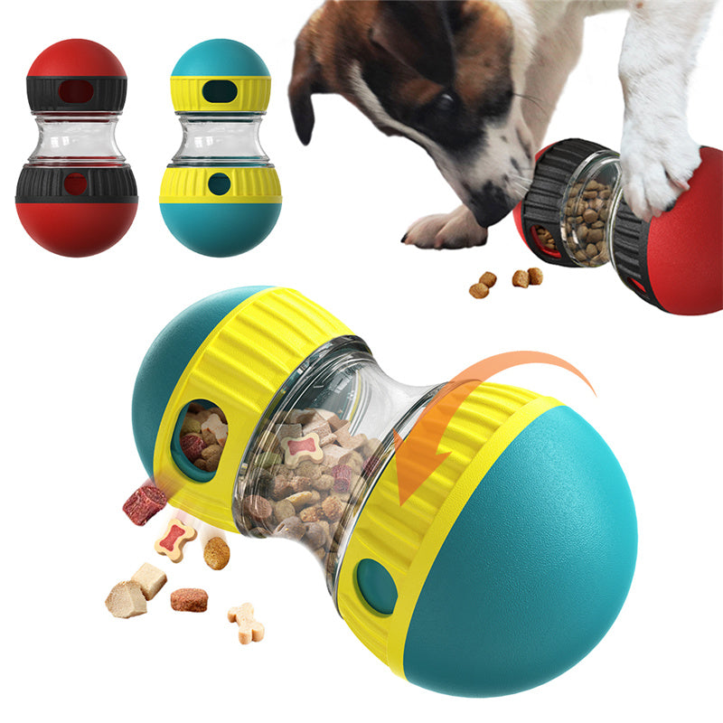 Interactive Food-Dispensing Dog Toy – Puzzle Treat Tumbler for Slow Feeding & Mental Stimulation🐾