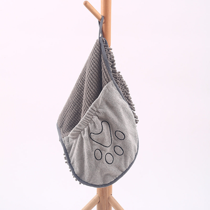 Haustier-Schrubbhandtuch – Badehandtuch mit Handschuhen für Katzen und Hunde 🐾