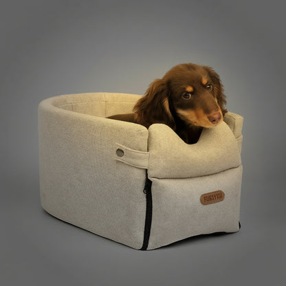 Portable Seat Bed – Safety Travel Carrier for Small dogs FURRYKU