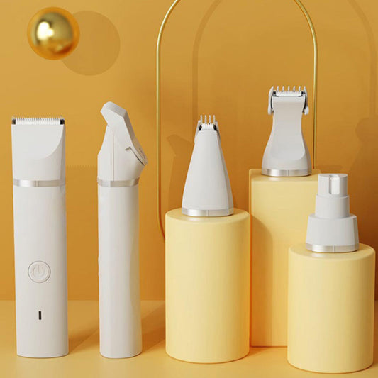 4-in-1 Electric Pet Shaving Clipper – Dog & Cat Grooming Kit 🐾