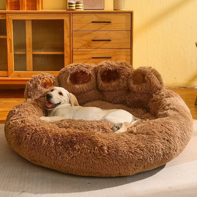 Warm Fleece-Lined Dog Bed FURRYKU