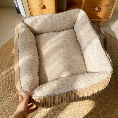 Cozy Corduroy Indoor Dog Bed FURRYKU