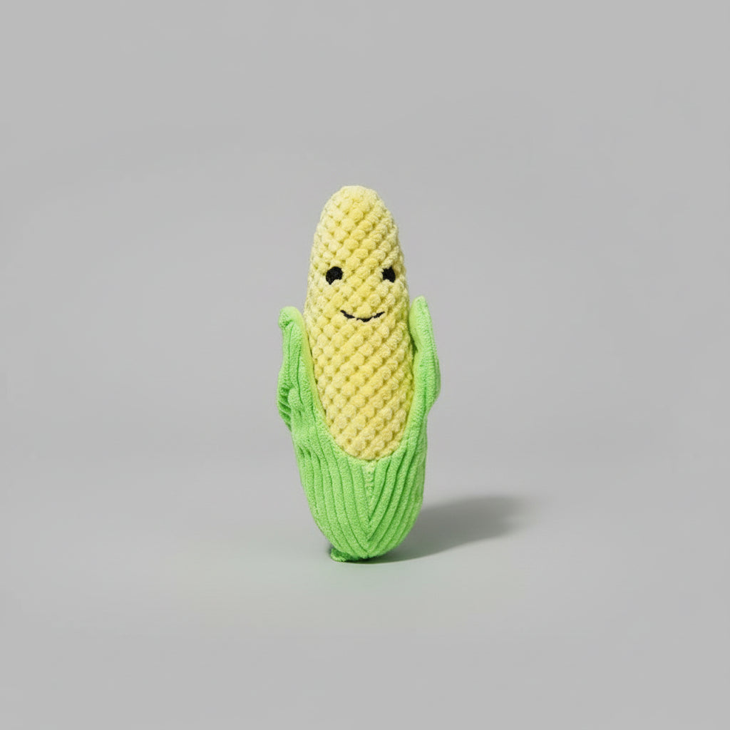 Broccoli & Corn Plush Dog Toy FURRYKU