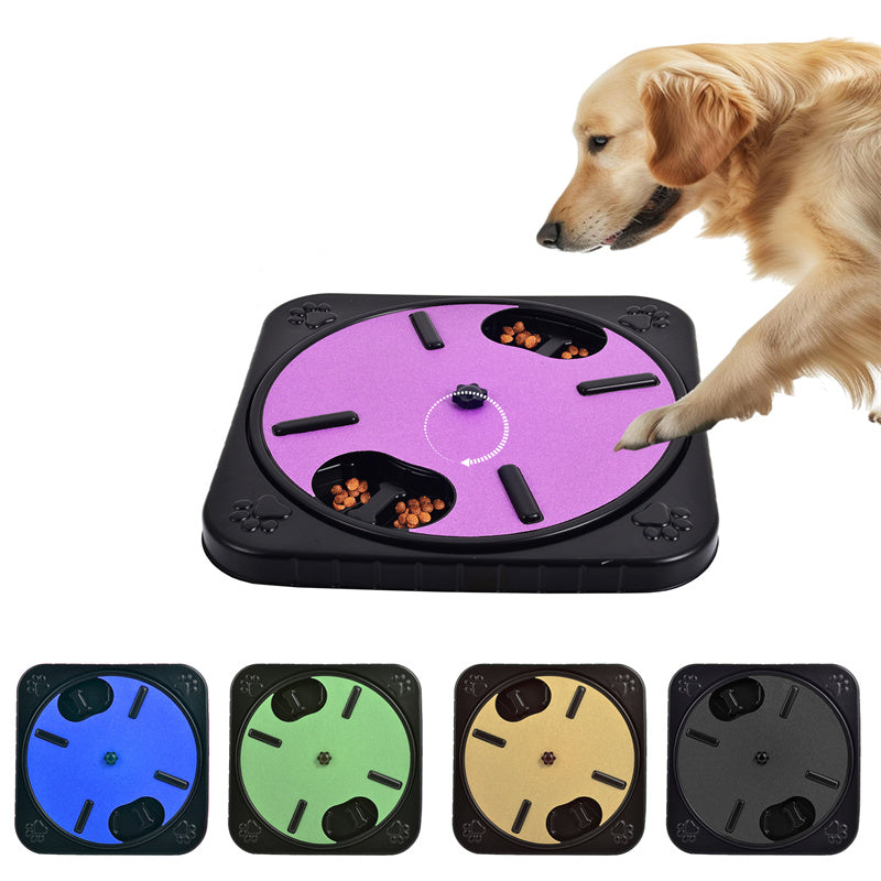 Dog Scratch Board with 360° Rotating Design – Nail Trimmer & Treat Puzzle for Pets 🐾