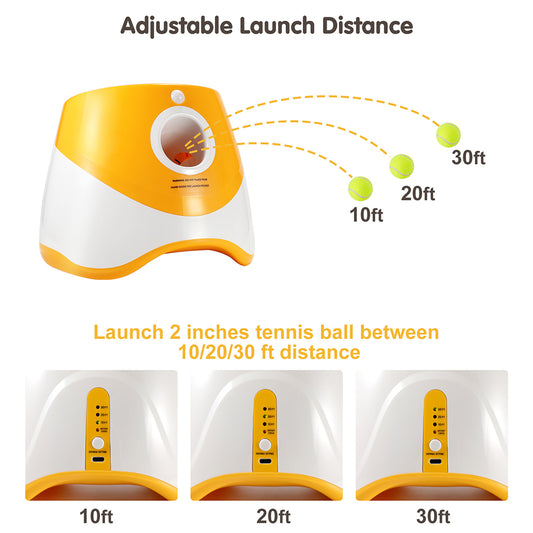 Automatic Dog Ball Launcher – Outdoor Tennis Toy & Fetch Machine🐾