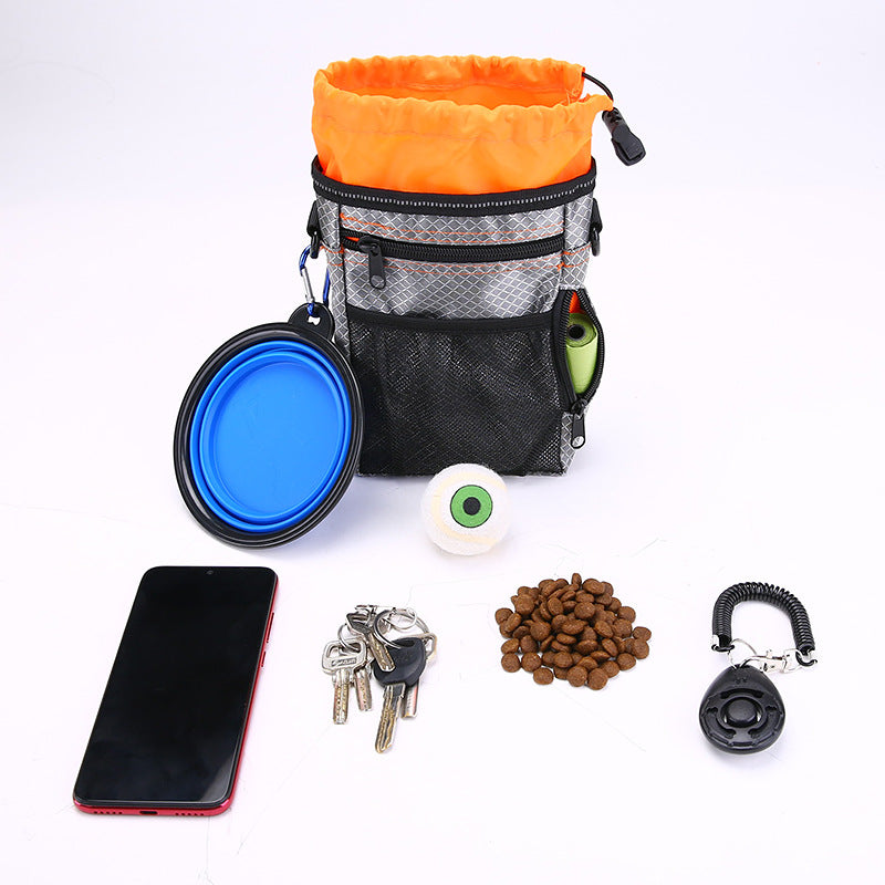 Multi-function Dog Training Bag – Folding Bowl & Garbage Bags Included 🐾