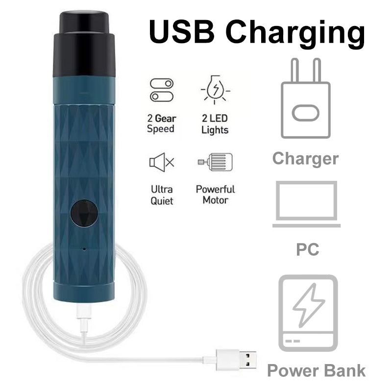Electric Pet Nail Polisher with LED Light – USB Rechargeable for Dogs 🐾