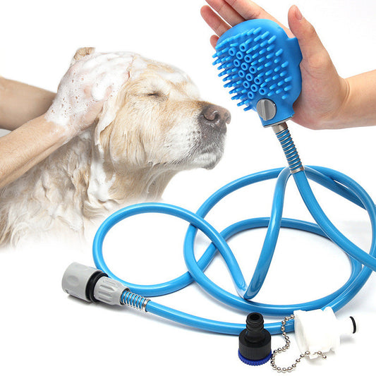 Pet Bathing Shower Brush – Outdoor & Indoor Dog Cleaner 🐾