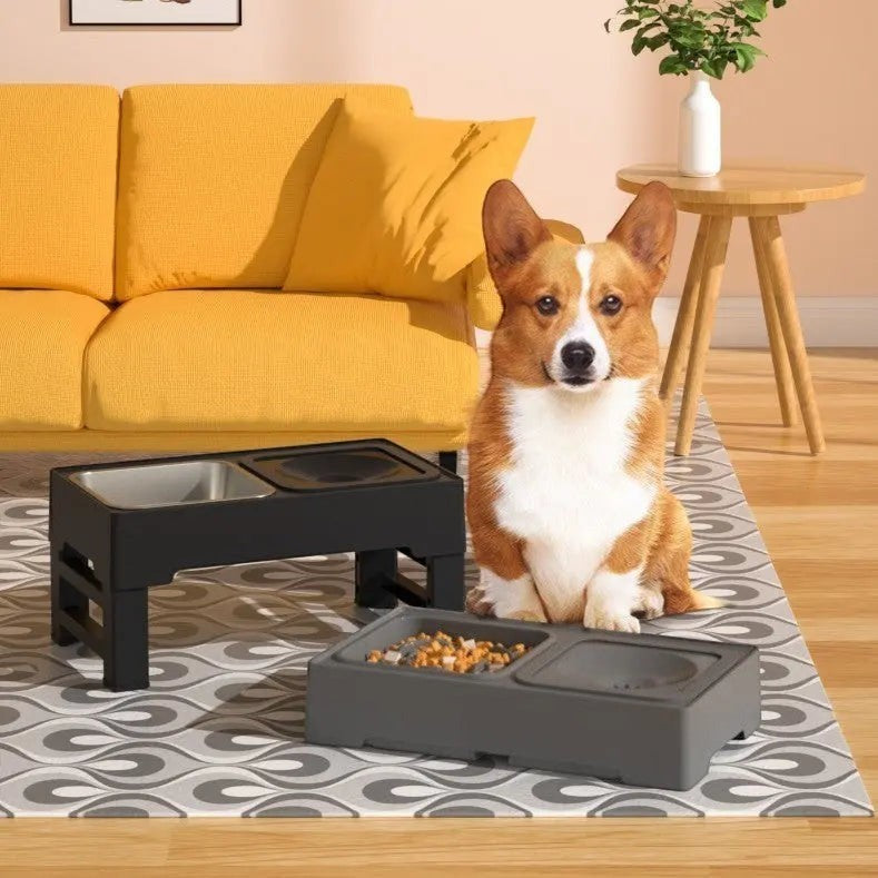 3-in-1 Adjustable Elevated Dog Feeder FURRYKU