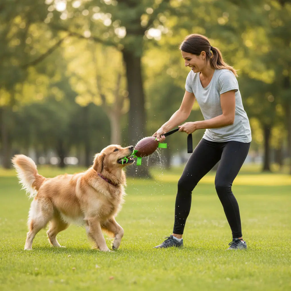 Interactive Dog Football with Grip Tabs - Large Training Soccer Ball for Dogs | Furryku FURRYKU
