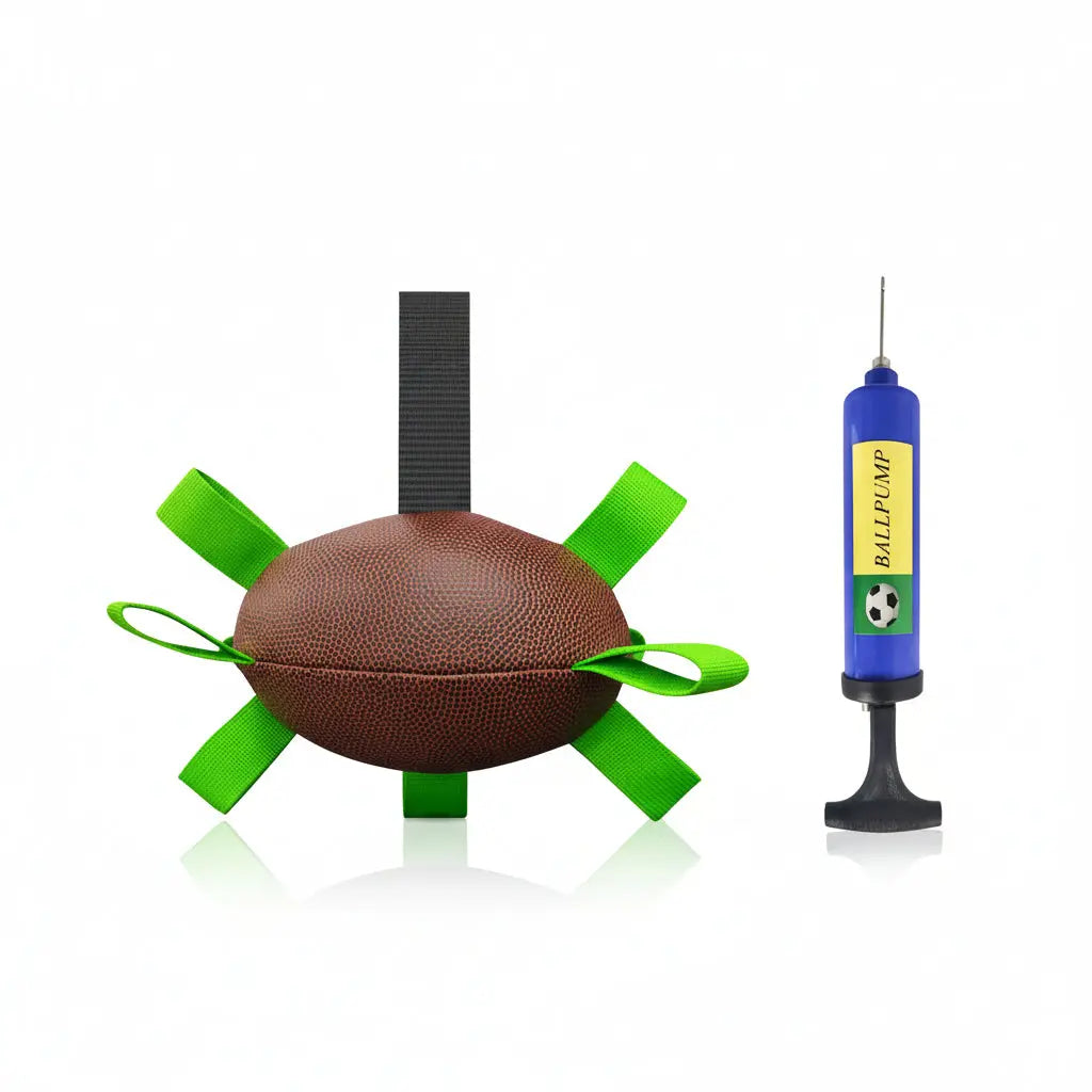 Interactive Dog Football with Grip Tabs - Large Training Soccer Ball for Dogs | Furryku FURRYKU