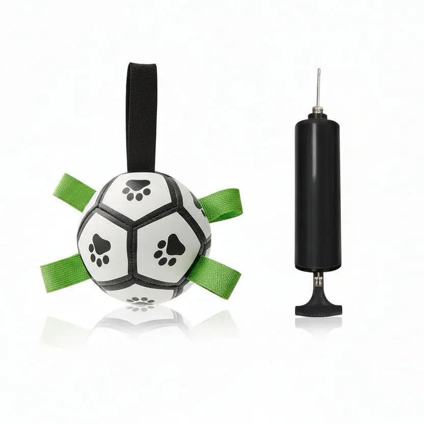 Interactive Dog Football with Grip Tabs - Large Training Soccer Ball for Dogs | Furryku FURRYKU