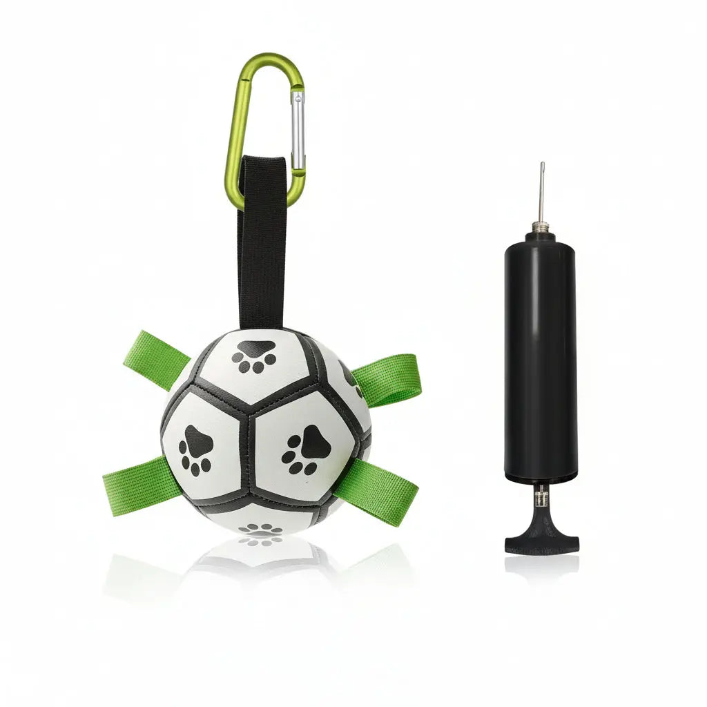 Interactive Dog Football with Grip Tabs - Large Training Soccer Ball for Dogs | Furryku FURRYKU