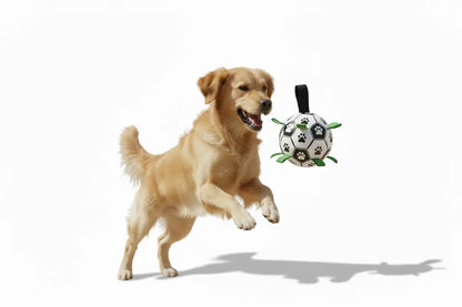 Interactive Dog Football with Grip Tabs - Large Training Soccer Ball for Dogs | Furryku FURRYKU