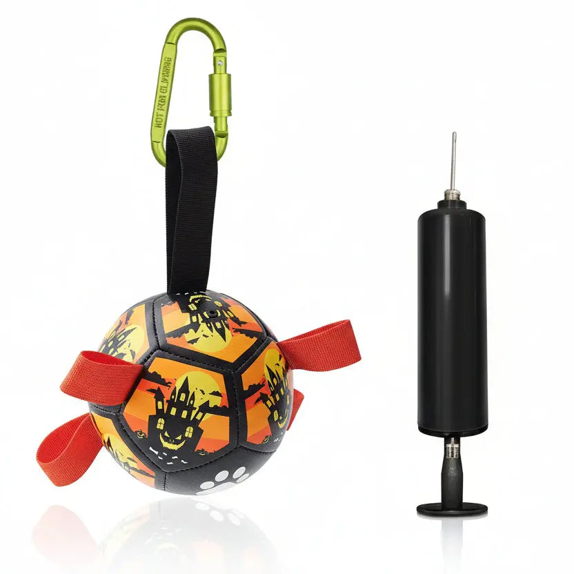 Interactive Dog Football with Grip Tabs - Large Training Soccer Ball for Dogs | Furryku FURRYKU