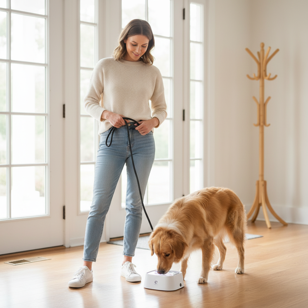 Anti-Spill Floating Dog Water Bowl