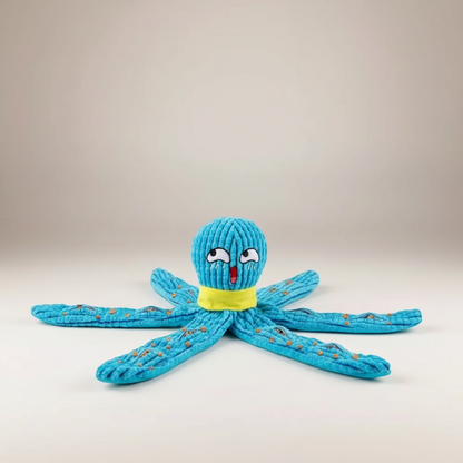Squeaky Octopus Plush Dog Toy – Interactive Puzzle & Chew Toy
