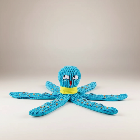 Squeaky Octopus Plush Dog Toy – Interactive Puzzle & Chew Toy