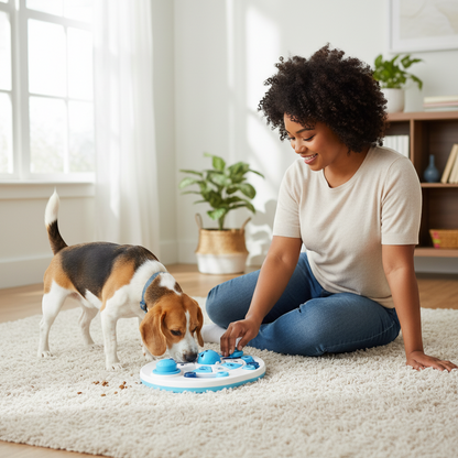 Dog Puzzle Toy with Bells – 24 Compartment Treat Dispenser