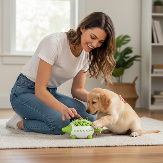 Interactive Puzzle Squeaky Ball