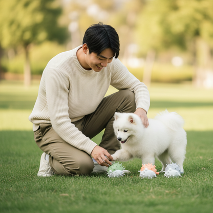 Pufferfish Dog Toy – Squeaky & Durable Chew Toy