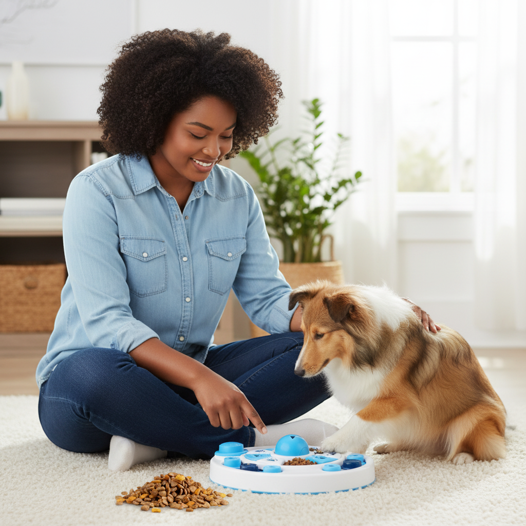 Dog Puzzle Toy with Bells – 24 Compartment Treat Dispenser