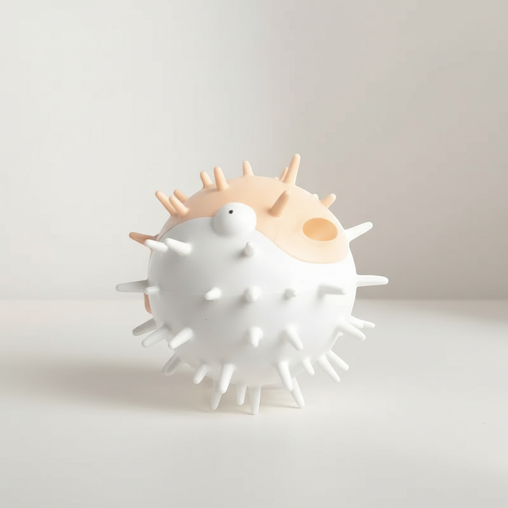 Pufferfish Dog Toy – Squeaky & Durable Chew Toy