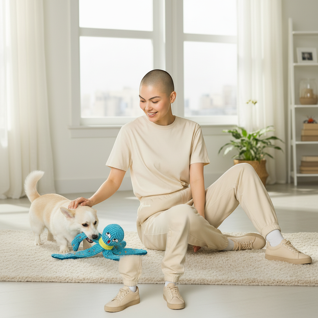 Squeaky Octopus Plush Dog Toy – Interactive Puzzle & Chew Toy