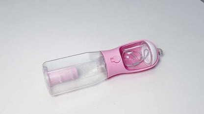 3-in-1 Portable Dog Water Bottle & Food Container